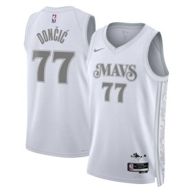 Dallas Mavericks Luka Doncic Nike 2024-25 City Edition Valkoinen Pelipaidat Swingman - Miesten